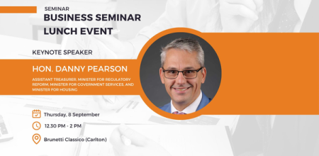 BUSINESS SEMINAR LUNCH EVENT WITH HON.DANNY PEARSON